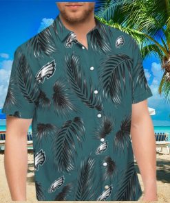 NFL Philadelphia Eagles Hawaiian Shirt Palm Leaf Pattern Summer Beach Gift