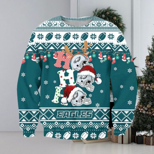 NFL Philadelphia Eagles Ho Ho Ho Ugly Christmas Sweater