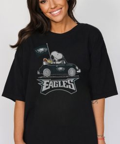 NFL Philadelphia Eagles Snoopy Driving Fullprinted T Shirt