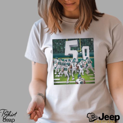 NFL Philadelphia Eagles The Brotherly Shove Is Undefeated Unisex T shirt