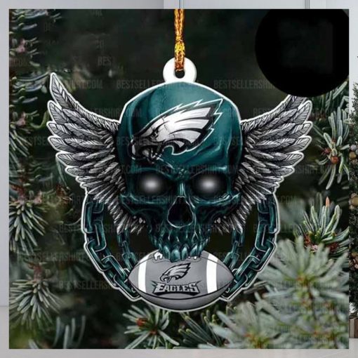 NFL Philadelphia Football Skull Logo Unique 2023 Christmas Ornament