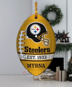 NFL Pittsburgh Steelers Football Xmas Custom Name Ornament Christmas Gift Home Decor