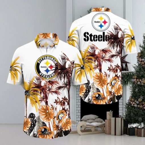NFL Pittsburgh Steelers Hawaii Shirt Palm Tree Aloha Shirt For Fans