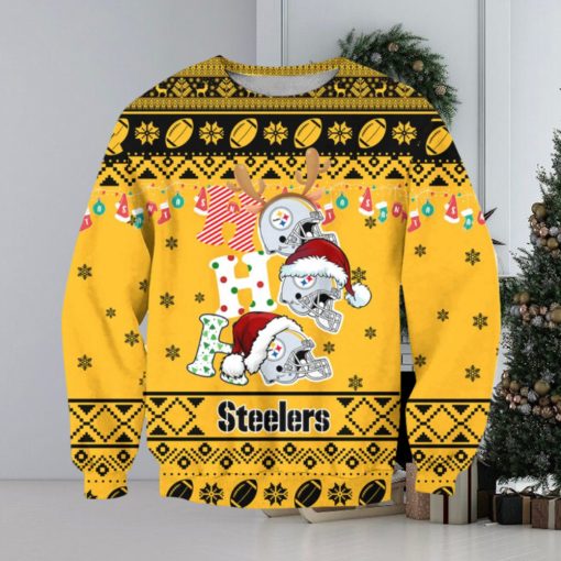 NFL Pittsburgh Steelers Ho Ho Ho Ugly Christmas Sweater