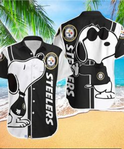 NFL Pittsburgh Steelers Logo And Snoopy Hawaiian Shirt