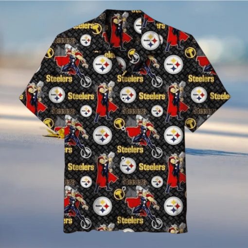 NFL Pittsburgh Steelers Logos Hawaiian Shirt