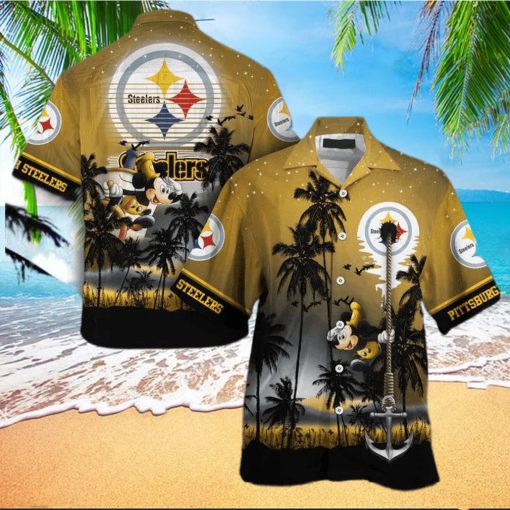 NFL Pittsburgh Steelers Mickey Mouse Edition Hawaiian Shirt Aloha Shirt