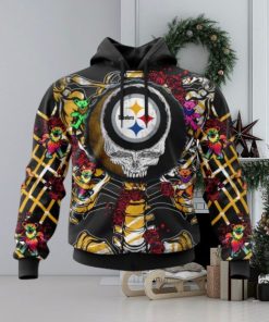 NFL Pittsburgh Steelers Mix Grateful Dead, Personalized Name & Number Specialized Concepts Kits 3D Hoodie