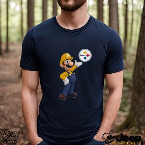 NFL Pittsburgh Steelers T Shirt Print Mario Nfl Tshirt Mario For Fans