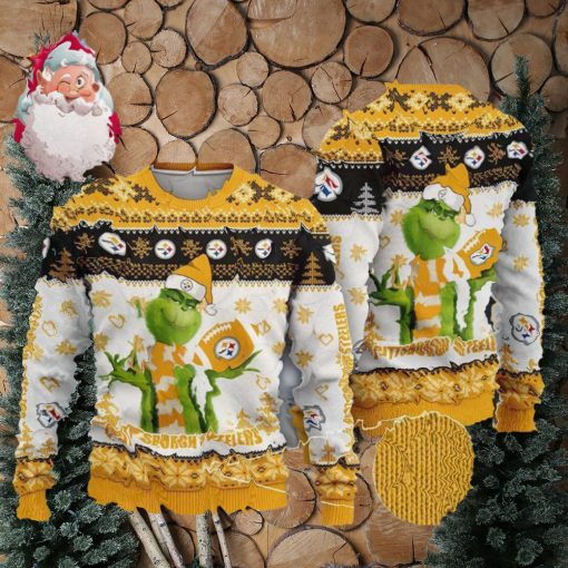 NFL Pittsburgh Steelers The Grinch Christmas AOP Sweater