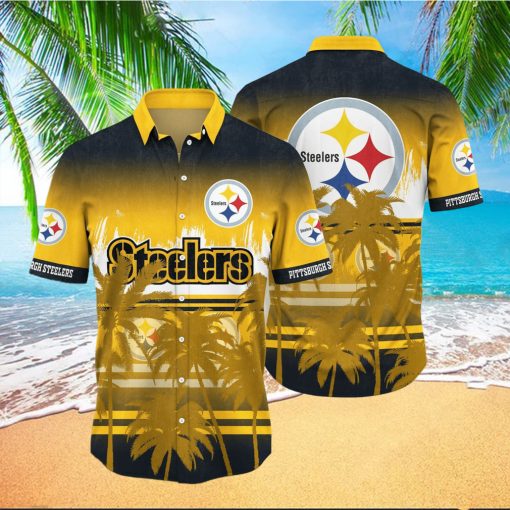 NFL Pittsburgh Steelers Tree Yellow Hawaiian Shirt