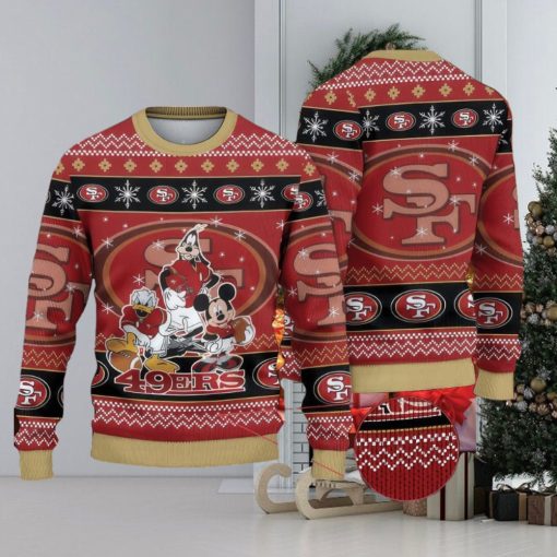 NFL San Francisco 49San Francisco 49ers Ugly Christmas 3D Sweater Pullover