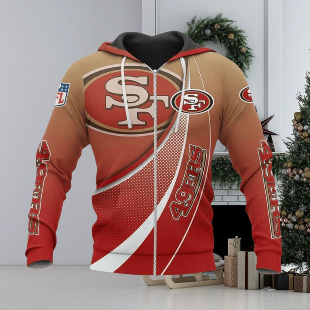 49ers zip clearance up hoodie