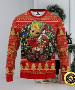 NFL San Francisco 49ers Groot Hug Christmas Ugly Sweater