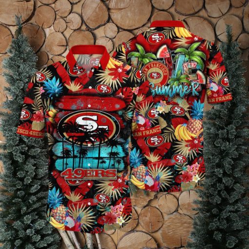 NFL San Francisco 49ers Hawaii Shirt Flower Relaxed Island Wear