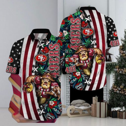 NFL San Francisco 49ers Hawaii Shirt Mascot Aloha Summer Shirt