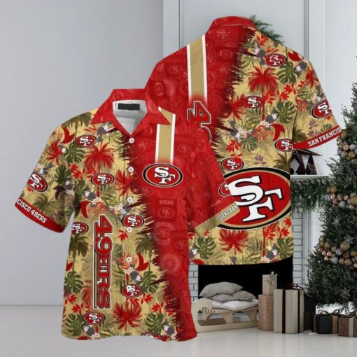 NFL San Francisco 49ers Hawaiian Shirt Summer Vacation Gift, NFL Hawaiian Shirt