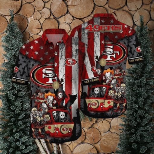 NFL San Francisco 49ers Jason Voorhees US Flag Hawaiian Shirt