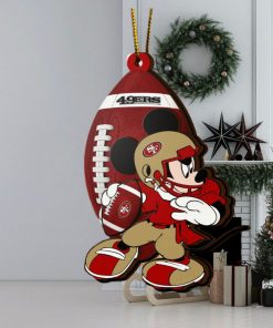 NFL San Francisco 49ers Mickey Mouse Christmas Ornament