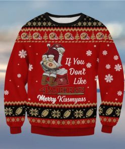 NFL San Francisco 49ers Santa Merrykissmyass Ugly Christmas Sweater