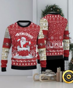 NFL San Francisco 49ers Ugly Sweater Printed Christmas Funny Santa Claus Show Team Spirit