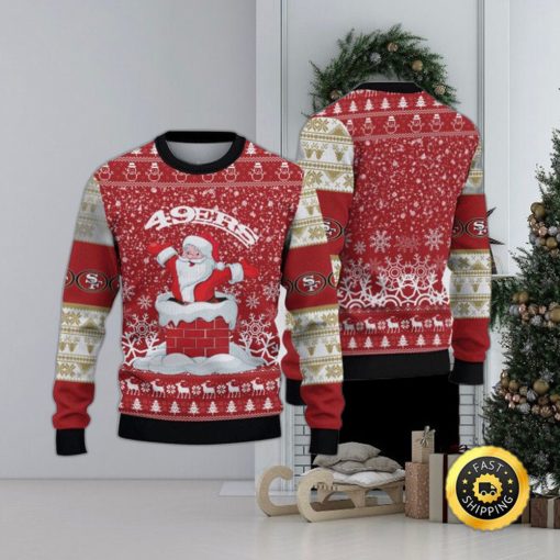 NFL San Francisco 49ers Ugly Sweater Printed Christmas Funny Santa Claus Show Team Spirit