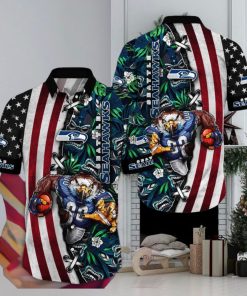 NFL Seattle Seahawks Hawaii Shirt Mascot Aloha Summer Shirt
