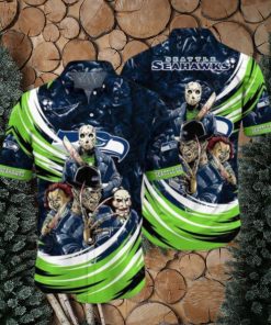NFL Seattle Seahawks Jason Voorhees Movie Hawaiian Shirt