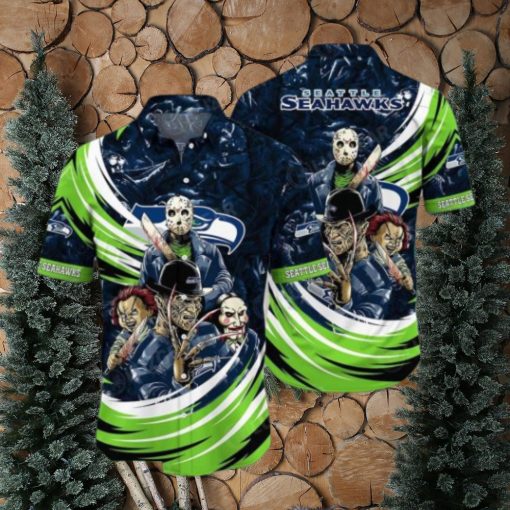 NFL Seattle Seahawks Jason Voorhees Movie Hawaiian Shirt