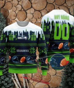 NFL Seattle Seahawks Knitted Christmas 3D Sweater Accessory