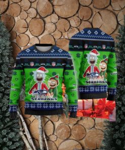 NFL Seattle Seahawks Knitted Christmas Sweater AOP Wintertime