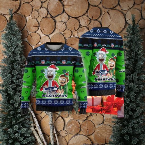 NFL Seattle Seahawks Knitted Christmas Sweater AOP Wintertime