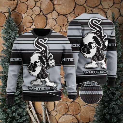 NFL Snoopy Wearing a Chicago White Sox Ugly Christmas Jumper