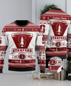 NFL Stanford Cardinal Football Team Logo Ugly Xmas Wool Knitted Sweater