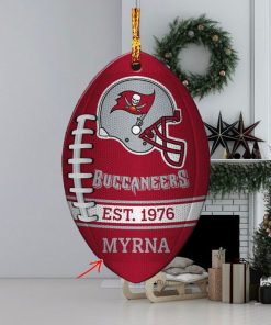 NFL Tampa Bay Buccaneers Football Xmas Custom Name Ornament Christmas Gift For Fans