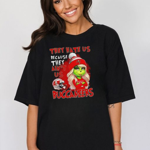 NFL Tampa Bay Buccaneers Grinch Girl They Hate Us Bacause They Aint Us shirt