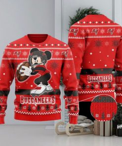 NFL Tampa Bay Buccaneers Mickey Mouse Knitting Pattern Ugly Christmas Holiday Sweater