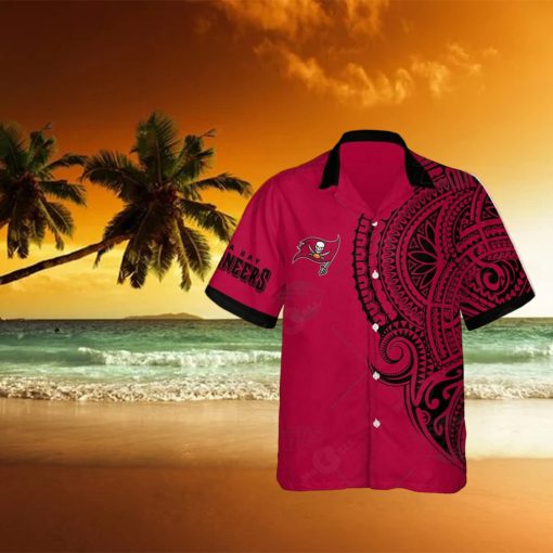 NFL Tampa Bay Buccaneers Polynesian Tattoo Design Hawaiian Shirt