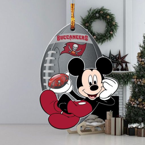 NFL Tampa Bay Buccaneers Xmas Mickey Mouse Custom Name Christmas Decorations Ornament