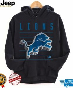 NFL Team Apparel Youth Detroit Lions Three Dimes Black T Shirt