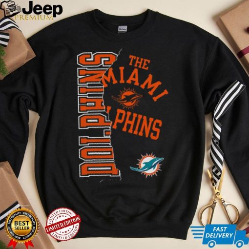 NFL Team Apparel Youth Miami Dolphins Tear Up Black T Shirt