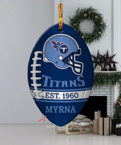 NFL Tennessee Titans Football Xmas Ornament Custom Name For Fans