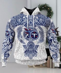 NFL Tennessee Titans Norse Viking Symbols 3D Hoodie