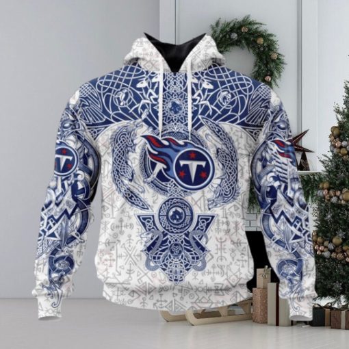 NFL Tennessee Titans Norse Viking Symbols 3D Hoodie