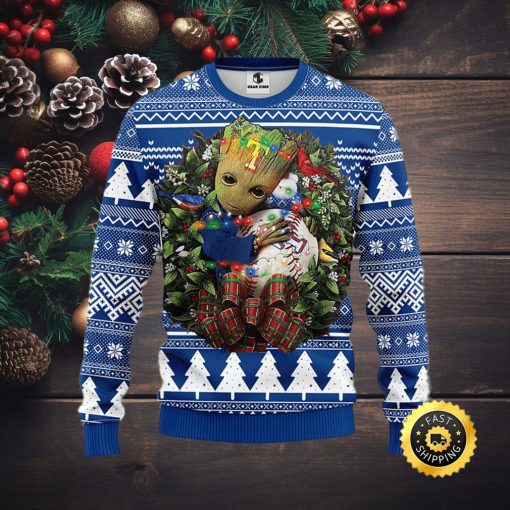 NFL Texas Rangers Groot Hug Christmas Ugly Sweater