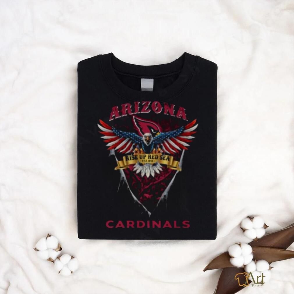 NFL US Eagle Rise Up Red Sea Arizona Cardinals T Shirt - Limotees
