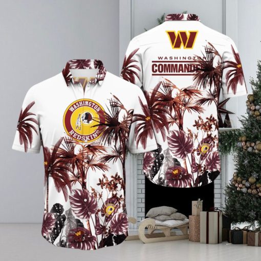NFL Washington Commanders Hawaii Shirt Palm Tree Aloha Shirt For Fans