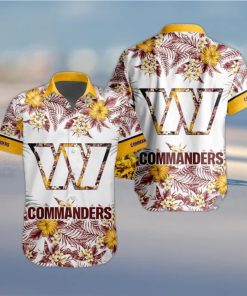 NFL Washington Commanders Hawaiian Shirt Special Floral Tropical Team Spirit