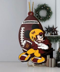 NFL Washington Commanders Mickey Mouse Christmas Ornament