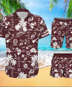NFL Washington Redskins Gucci Logo Pattern Hawaiian Shirt & Shorts